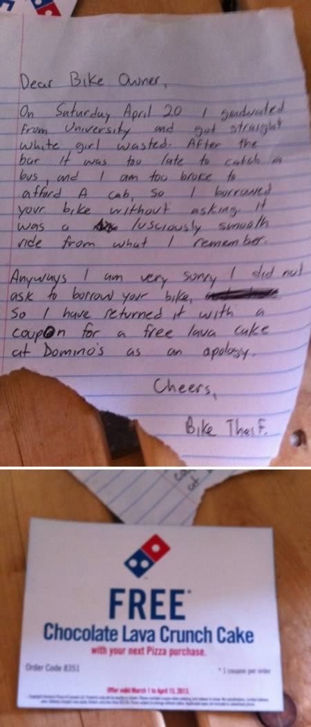 10 Ridiculous, Stupid And Funny Apology Notes.