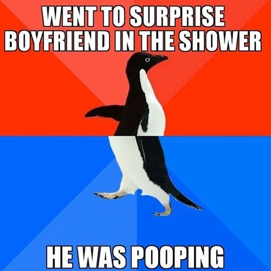 went to surprise boyfriend in the shower