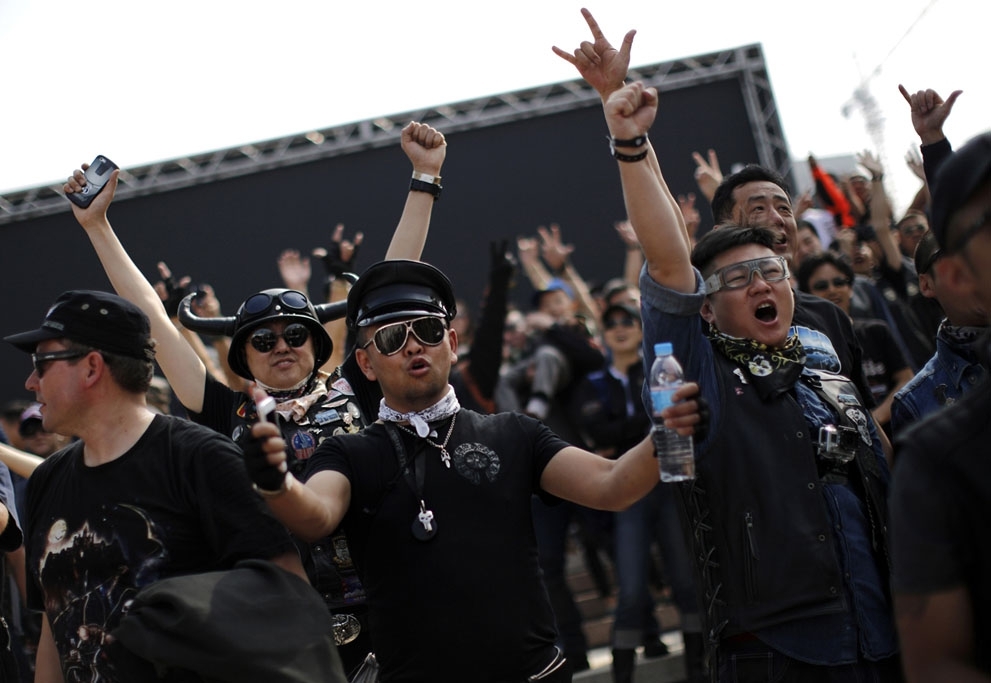 At the Harley Davidson National Rally in Zhejiang Province, on May 11, 2013.