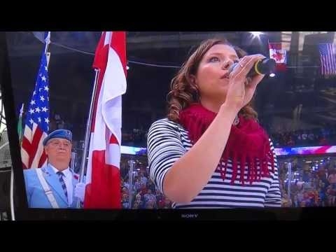 2013 Memorial Cup - American National Anthem Butchered - Alexis Normand 