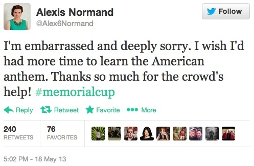 Alexis Normand's apology