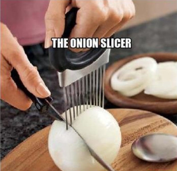 The onion slicer