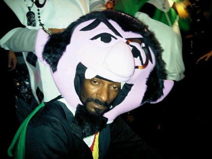 Snoop Dogg completely forgetting how he got in this costume: