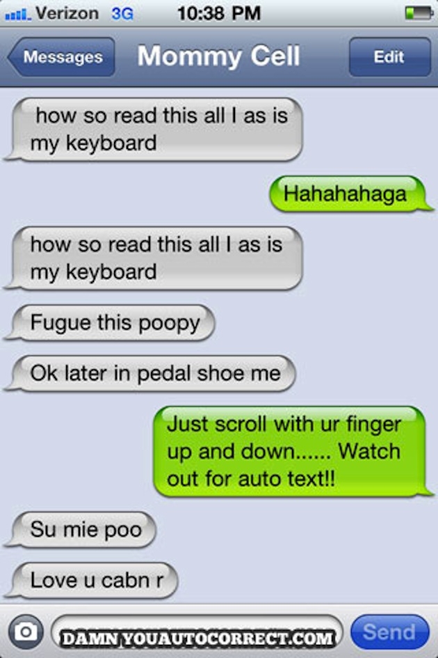 11 Funny Autocorrects on the Web