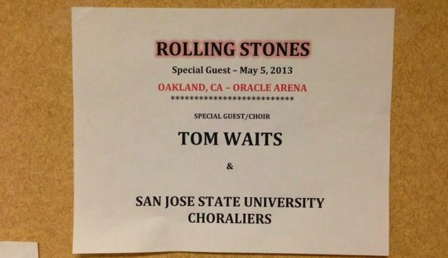 Tom Waits Joined The Rolling Stones For Concert