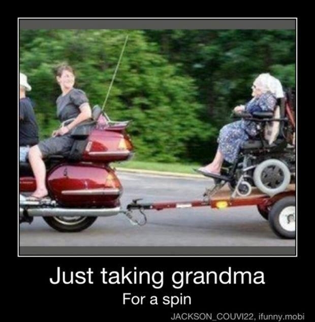 Towing Grandma 