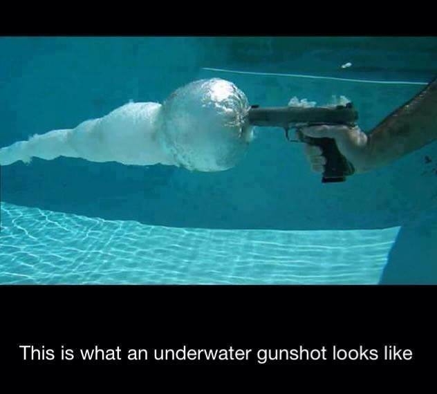 Under Water Gun Fire 