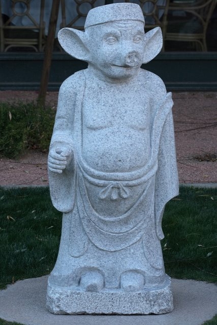 10. Sculpture of Pig as Chinese Monk, Phoenix, Arizona