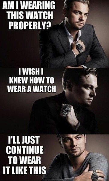 Leonardo DiCaprio Doesn't Know How To Wear A Watch 