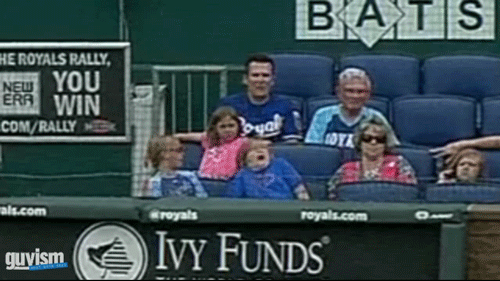 Kid Freaks Out At Foul Ball 