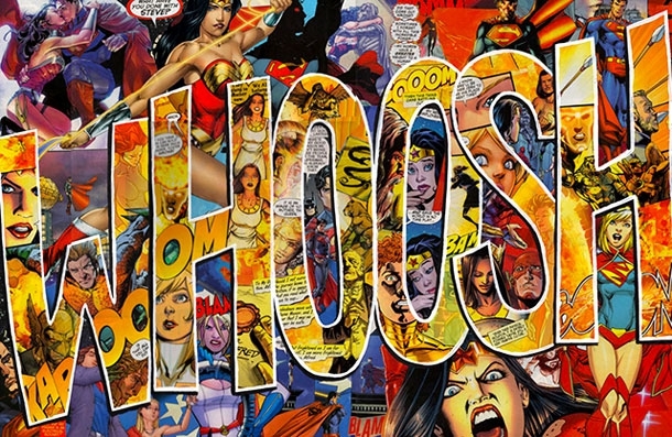 Retro Comics Edited Into Dynamic Sound Effect Collages