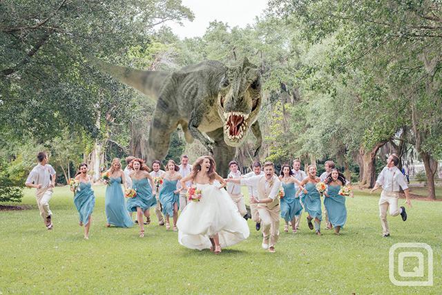 Tyrannosaurus Rex Ruins The Wedding