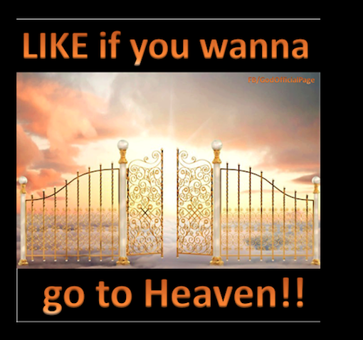 Do you want to go to heaven? 