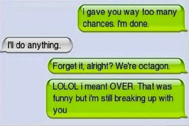12 Hilarious Breakup Texts
