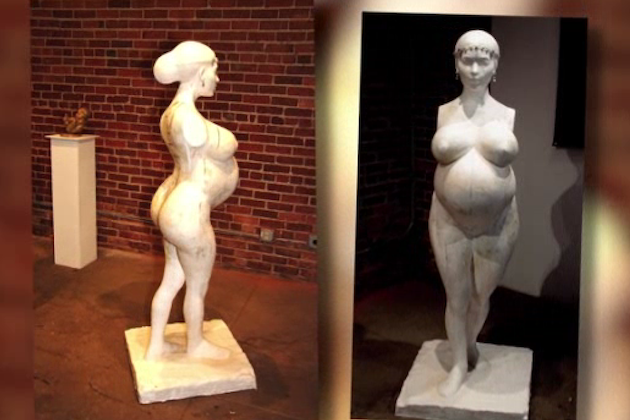 Pregnant Kim Kardashian Statue With No Arms Is Considered ‘Art’ 