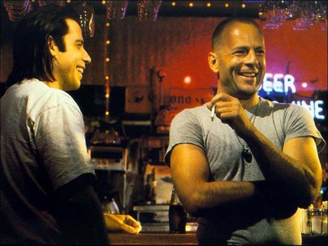 John Travolta and Bruce Willis (Pulp Fiction – 1994)