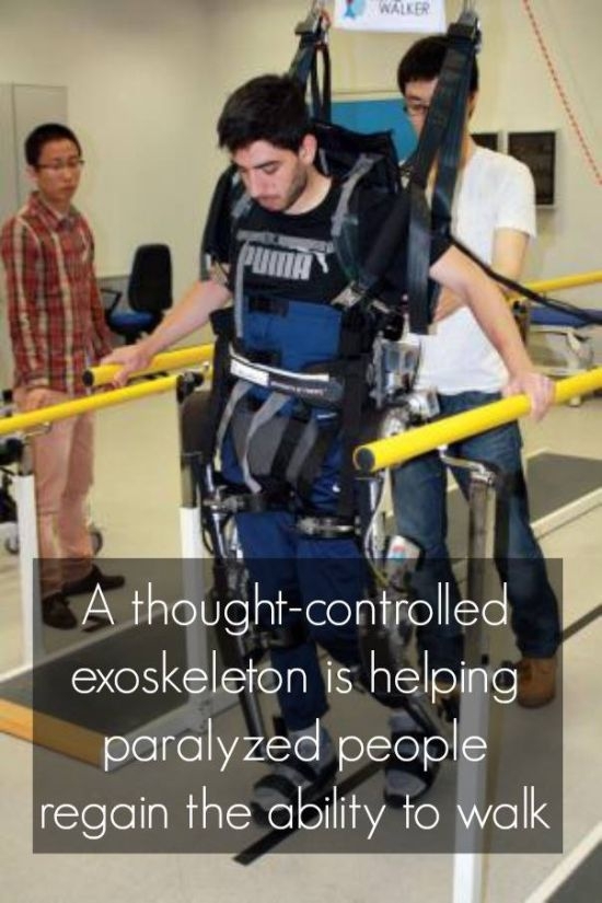 An exoskeleton is being developed that can be operated with mind control