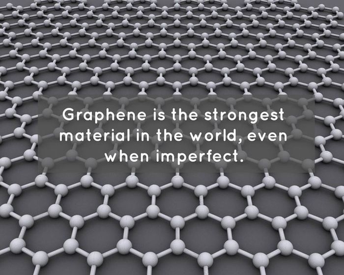 A single layer of carbon atoms arranged in a honeycomb pattern is the strongest material on Earth