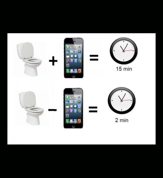 Toilet plus or minus I phone 