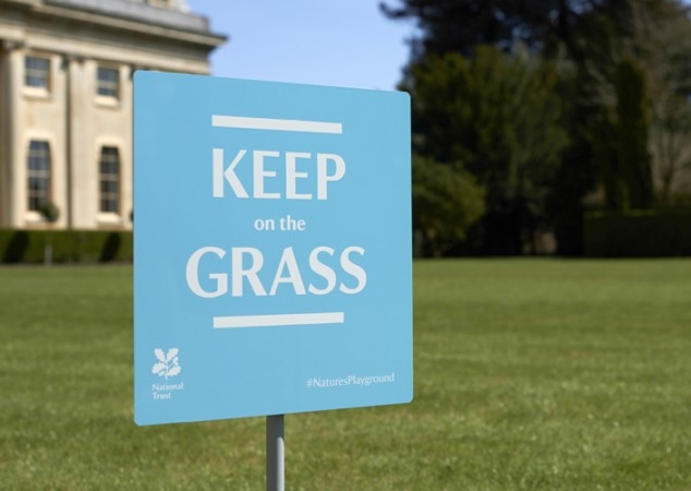 Keep on the grass