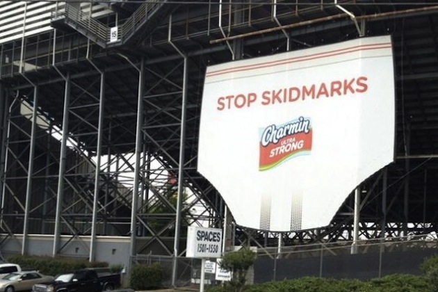 Charmin Sponsors Hilarious ‘Stop Skidmarks’ Billboard At NASCAR Race