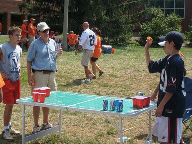 Father Son Beer pong 