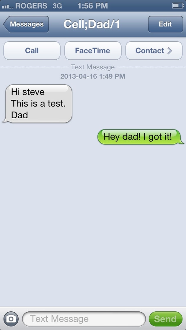 Funny texts from Dad