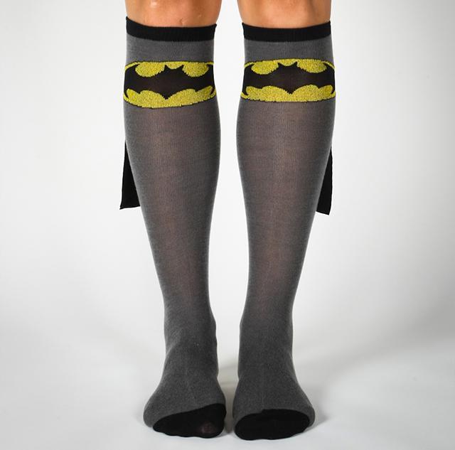 Batman Caped Knee High Socks