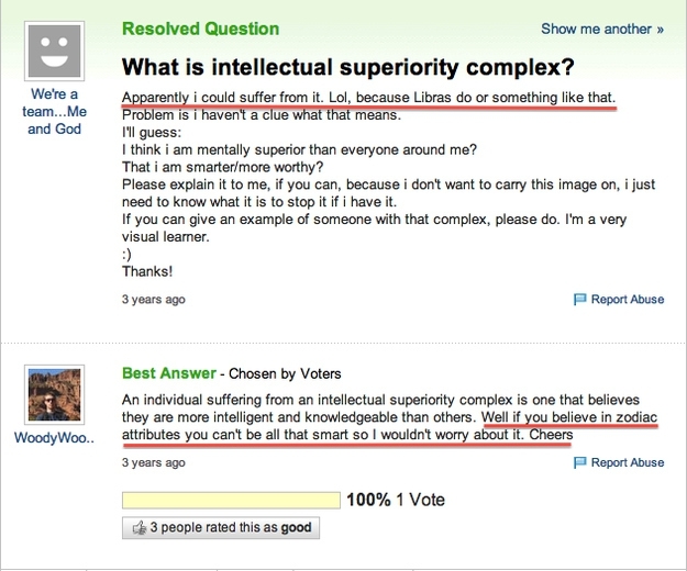 21 Yahoo Answers That Are Too Clever For Their Own Good