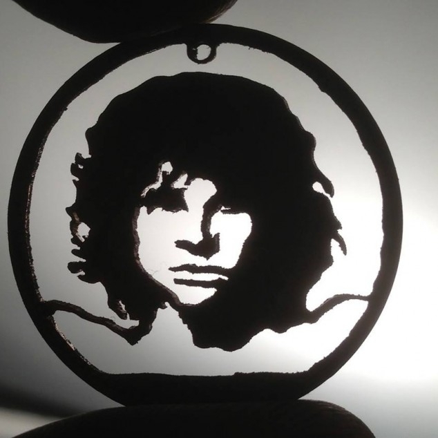 Iconic Portraits Cut into Coins