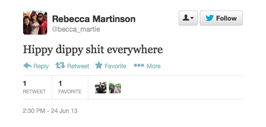 Rebecca Martinson Returned To Twitter Perfectly