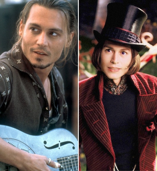Johnny Depp  Chocolat -> Charlie and the Chocolate Factory
