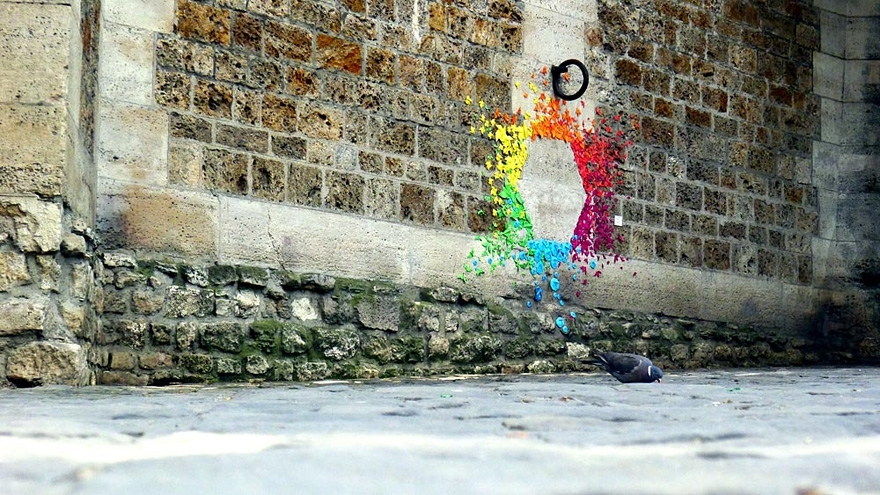 New Origami Street Art by Mademoiselle Maurice 