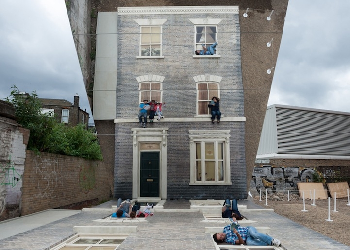 New Mind-Bending Illusion of People Scaling a Building 