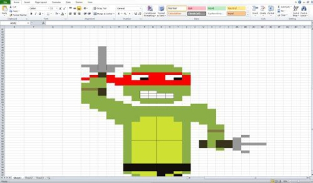 Excel Ninja Turtle 