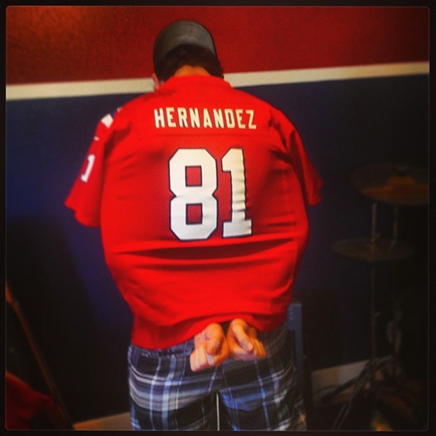 Patriots Fan Aaron Hernandezing 