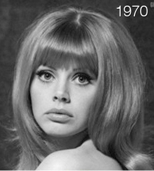 How has a women's hairstyle changed over the years
