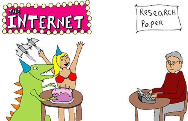 A Comic Strip on Sad But True Facts about the Internet