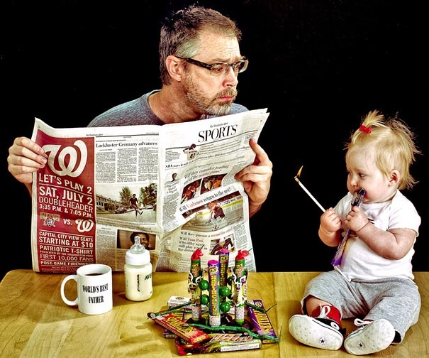 World’s Best Father: Dave Engledow with Daughter Alice Bee