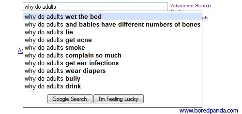 50 Strange and Funny Google Suggestions
