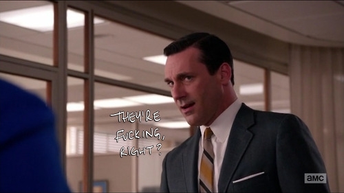 Mad Men Season 6 Screenshots With Things Hilariously Written On Them