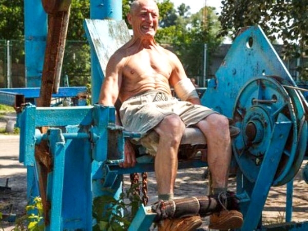 This Ukrainian Outdoor Gym Is Made From Scrap Metal 