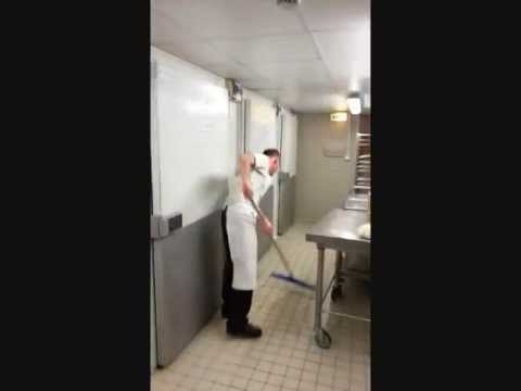 Easily Startled French Cook Gets Scared Over and Over Again 