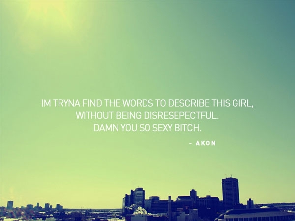 Rap Lyrics Amusingly Set Against Beautiful Landscapes 