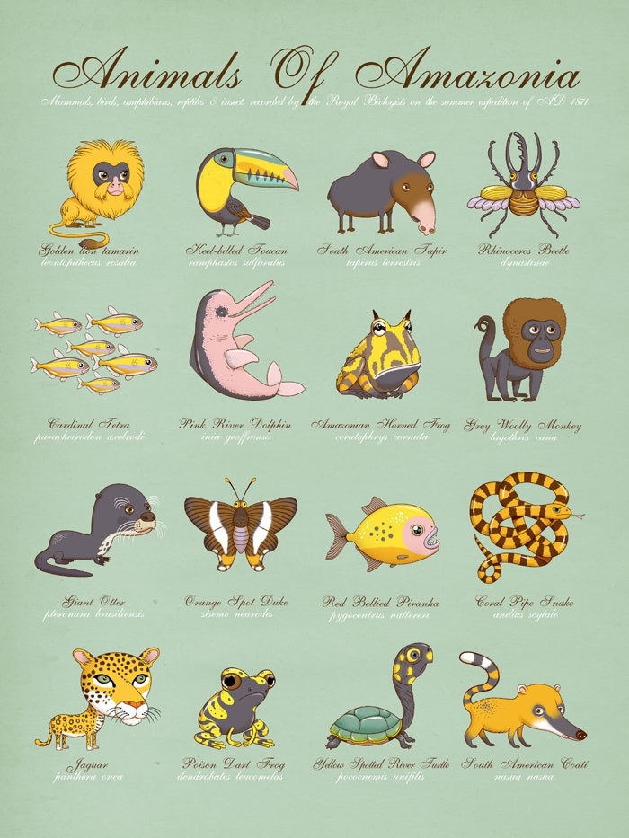 Playful Posters Feature Animals Around the World 