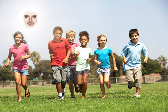 Children Playing in the sun 