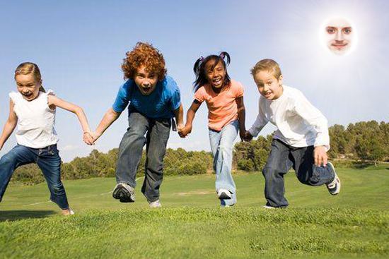 Children Playing In The Park 