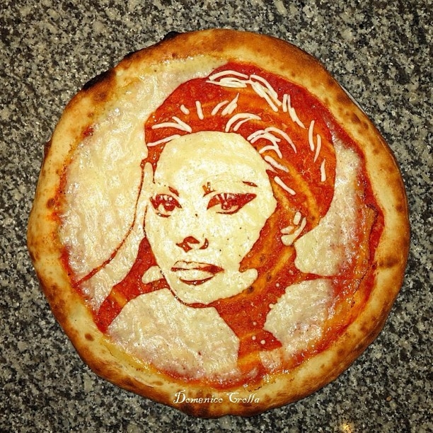 Creative Celebrity Pizza Portraits by Domenico Crolla