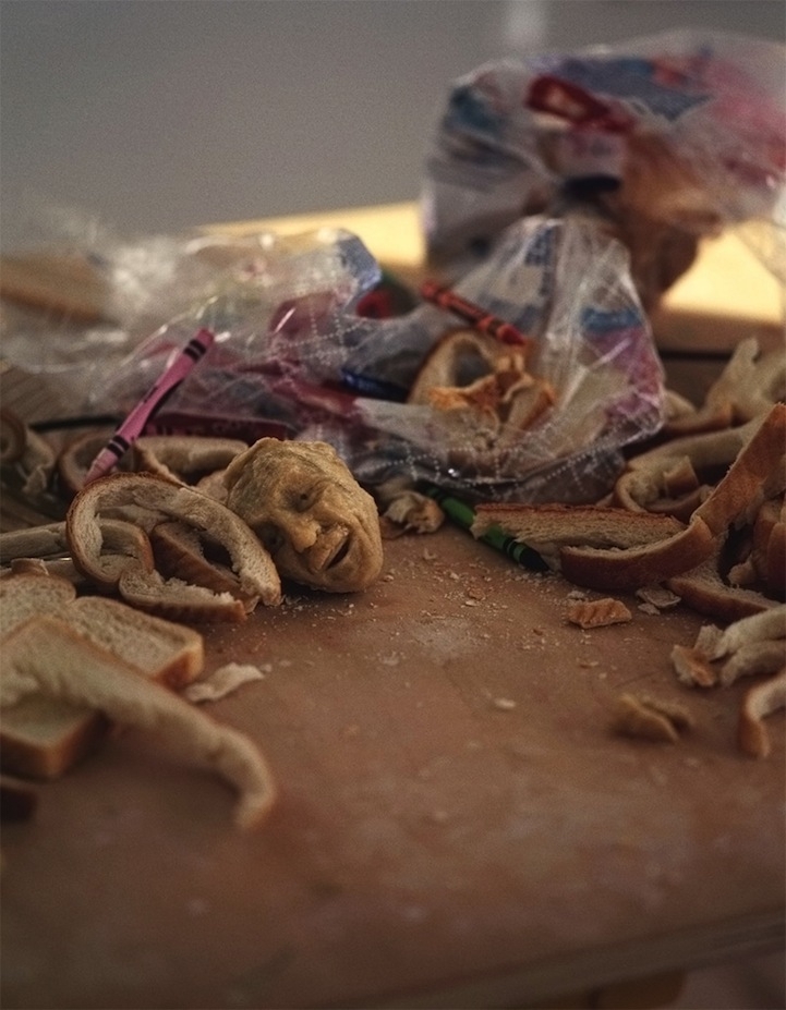 Incredibly Detailed Faces Formed Out of Wonder Bread