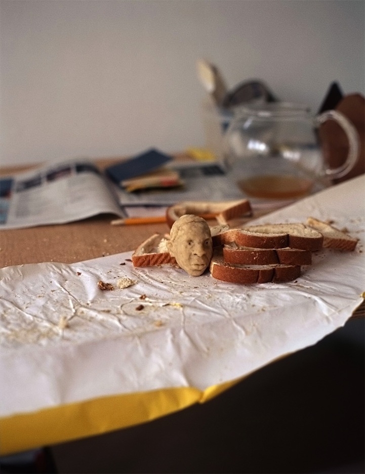 Incredibly Detailed Faces Formed Out of Wonder Bread